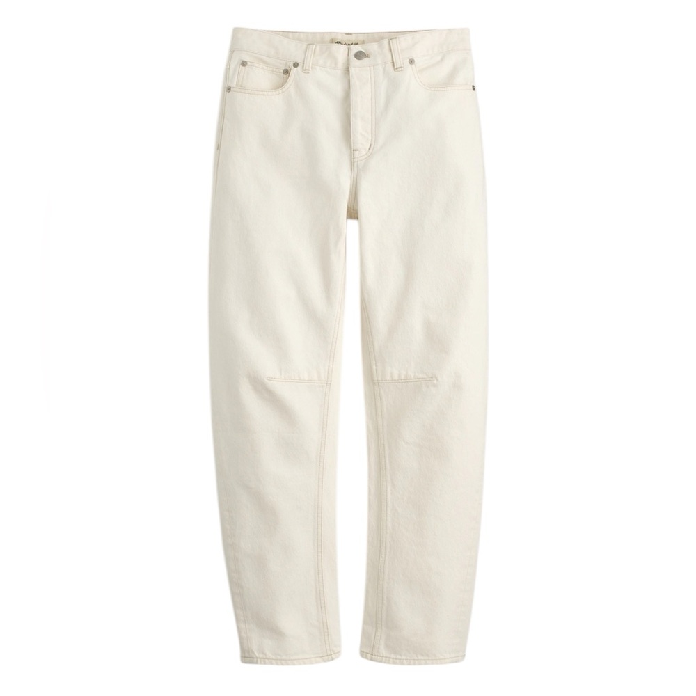 Madewell The Darted Barrel-Leg Jean in Vintage Canvas